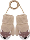 Winter gloves - Knitted gloves for boys and girls - Warm fleece lining - Suitable for children aged 0-3 years