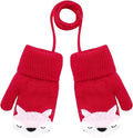 Winter gloves - Knitted winter gloves for boys and girls, with warm fleece lining, suitable for children aged 0-3 years.