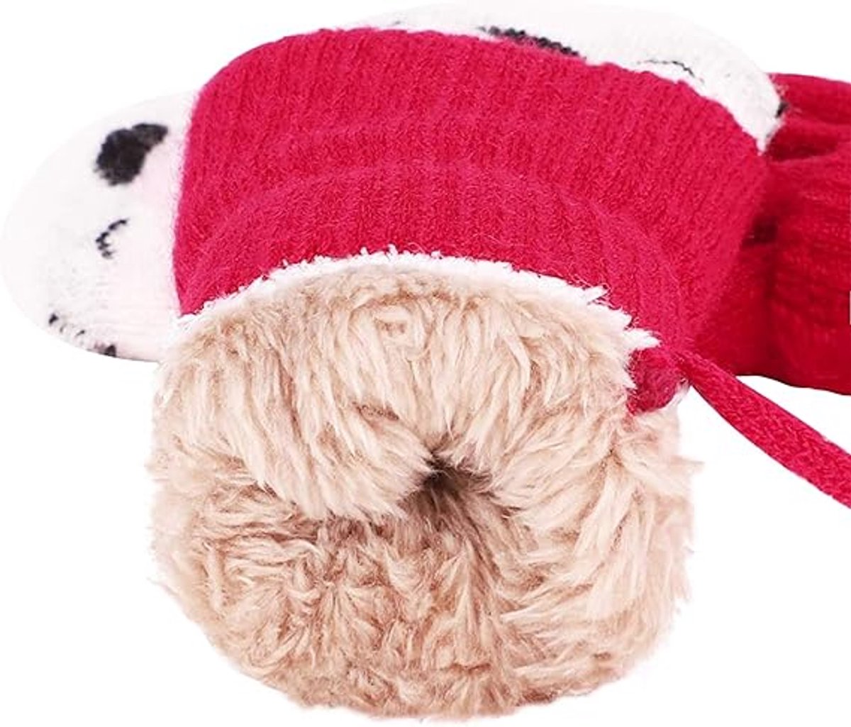 Winter gloves - Knitted winter gloves for boys and girls, with warm fleece lining, suitable for children aged 0-3 years.