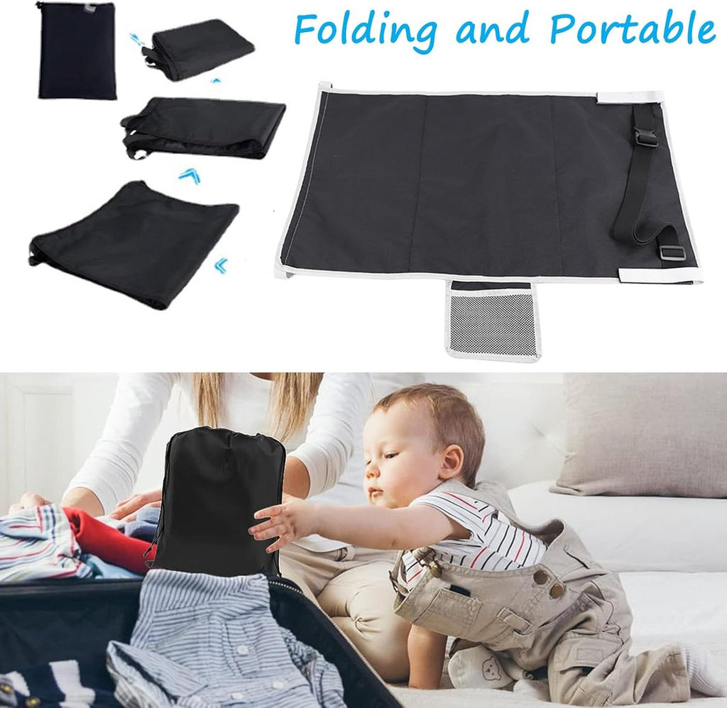 Airplane Bed - Baby Bed - Airplane Beds - Airplane Bed - Airplane Footrest - Must Have For Traveling - Ideal For Airplanes And Cars - Comfortable - Washable - Compact And Portable - Black