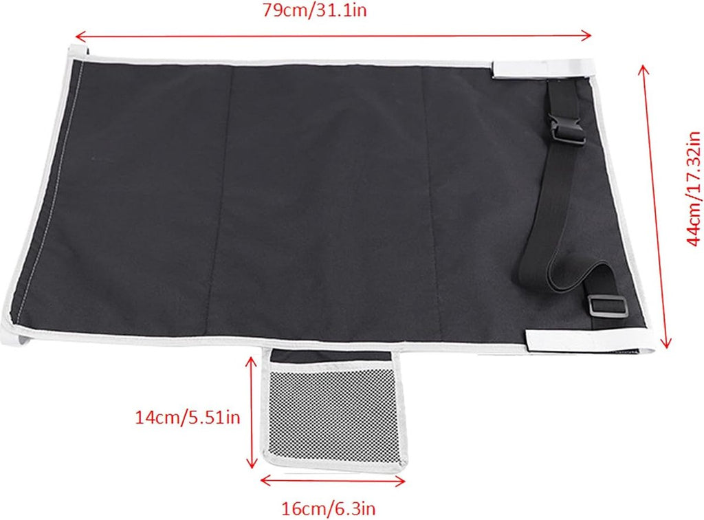 Airplane Bed - Baby Bed - Airplane Beds - Airplane Bed - Airplane Footrest - Must Have For Traveling - Ideal For Airplanes And Cars - Comfortable - Washable - Compact And Portable - Black