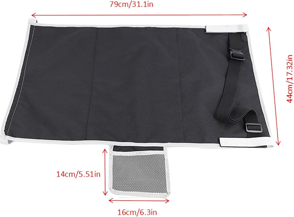 Airplane Bed - Baby Bed - Airplane Beds - Airplane Bed - Airplane Footrest - Must Have For Traveling - Ideal For Airplanes And Cars - Comfortable - Washable - Compact And Portable - Black