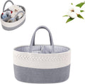 Diaper Bag - Changing Table Basket - Diaper Basket - Changing Bag - Diaper Organizer - Nursery Storage Basket - Baby Diaper Organizer - Diaper Organizer - Maternity Gift - Toy Basket - For Nursery Accessories - Baby Shower - Removable Dividers