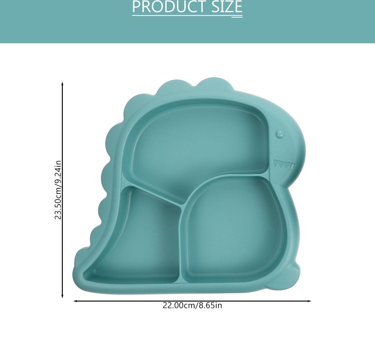 Children's Plate - Baby Plates - 4-Piece Set - BPA-Free - Children's Tableware - Non-Slip Base - Fork / Spoon - Food-Safe Material - Baby Gift - Unbreakable - Durable - Oven, Freezer, Microwave, and Dishwasher Safe