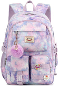 30L School Backpack – Multi-Compartment Laptop Bag for Students (Purple)
