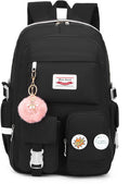 30L School Backpack – Multi-Compartment Laptop Bag (Black)