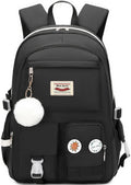 30L School Backpack – Multi-Compartment Laptop Bag (Black)