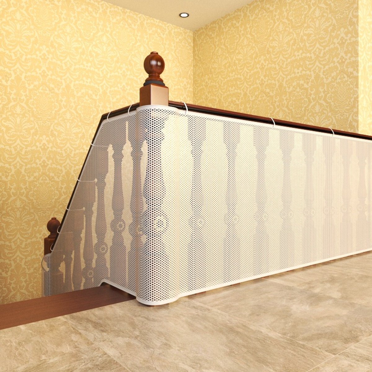 Child Safety Net 300 x 79 cm – Stair & Balcony Mesh Guard (White)