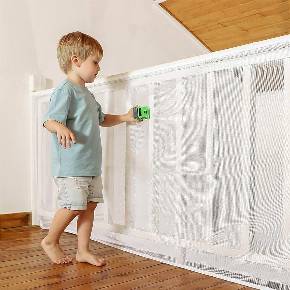 Child Safety Net 300 x 79 cm – Stair & Balcony Mesh Guard (White)
