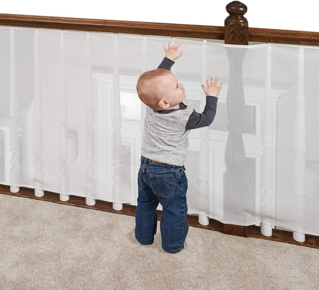 Child Safety Net 300 x 79 cm – Stair & Balcony Mesh Guard (White)
