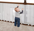 Safety Net - Baby and Animal S3afety Gate - 600 x 79 cm - Robust - Adjustable - Baby Safety - Retractable Safety Net - Balcony - Stairs - White - Safety Gate - made of mesh for cats and toys