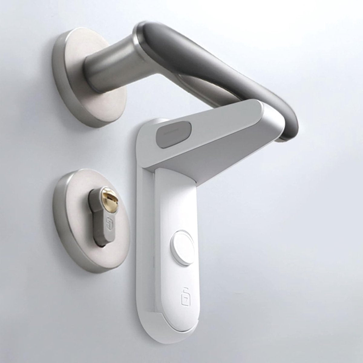 2 Pieces - Door lock - Door handle locks for childproof & pet-proof - Door handle locks for toddlers - Baby safety locks for toddlers