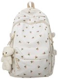 20L School Backpack – Lightweight Tablet & Everyday Bag (Rose Print)