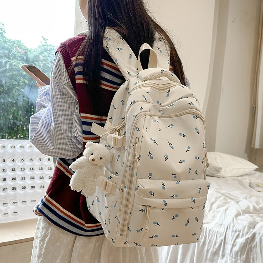 20L School Backpack – Lightweight Tablet & Everyday Bag (Orchid Print)
