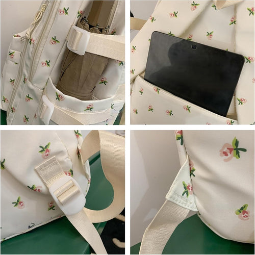 20L School Backpack – Lightweight Tablet & Everyday Bag (Strawberry Print)