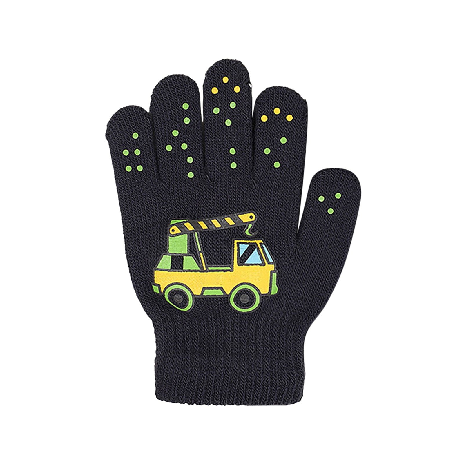 GXWEA 2T Gloves Kids Waterproof Gloves Kids Gloves Winter Gloves Thick Gloves Stretchy Warm Gloves Boys Girls 6-11 Year