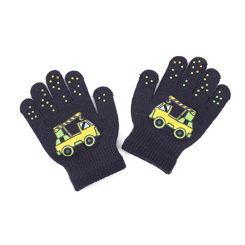 GXWEA 2T Gloves Kids Waterproof Gloves Kids Gloves Winter Gloves Thick Gloves Stretchy Warm Gloves Boys Girls 6-11 Year