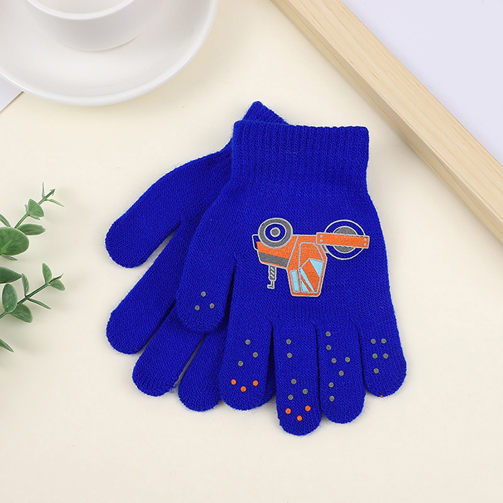 GXWEA 2T Gloves Kids Waterproof Gloves Kids Gloves Winter Gloves Thick Gloves Stretchy Warm Gloves Boys Girls 6-11 Year