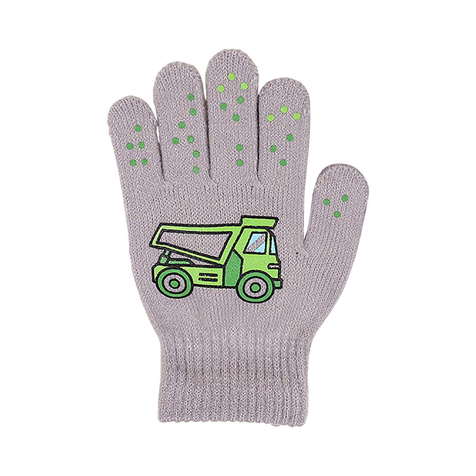 GXWEA 2T Gloves Kids Waterproof Gloves Kids Gloves Winter Gloves Thick Gloves Stretchy Warm Gloves Boys Girls 6-11 Year