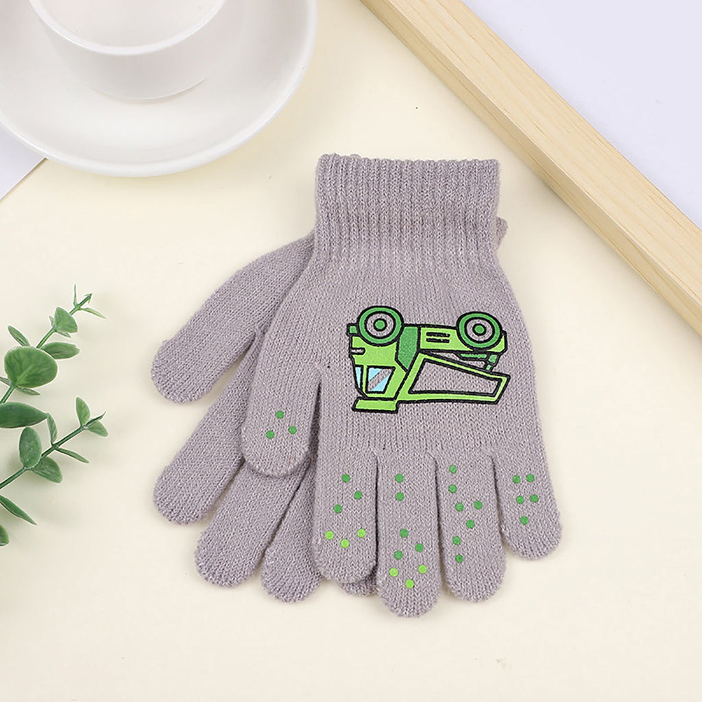 GXWEA 2T Gloves Kids Waterproof Gloves Kids Gloves Winter Gloves Thick Gloves Stretchy Warm Gloves Boys Girls 6-11 Year