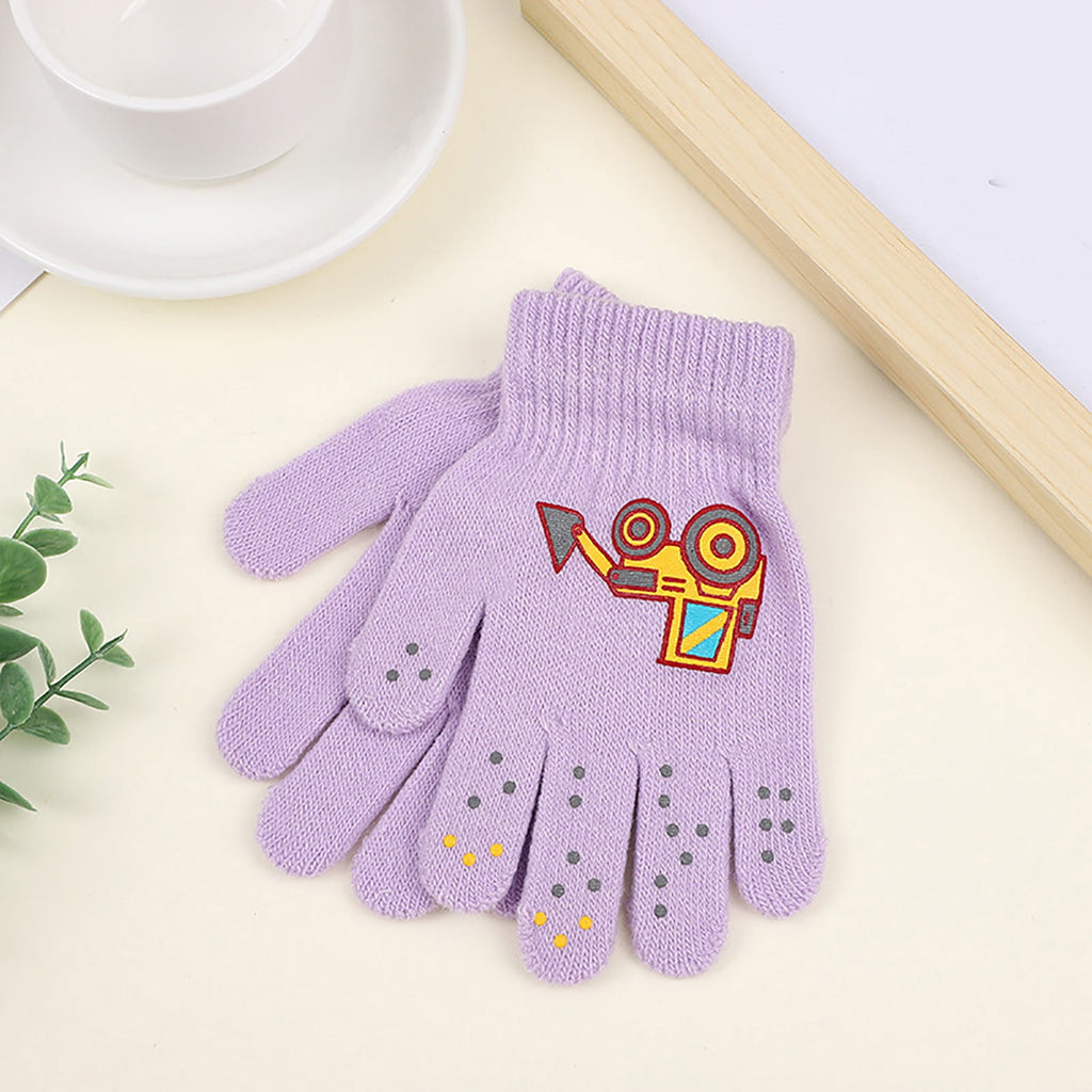 GXWEA 2T Gloves Kids Waterproof Gloves Kids Gloves Winter Gloves Thick Gloves Stretchy Warm Gloves Boys Girls 6-11 Year