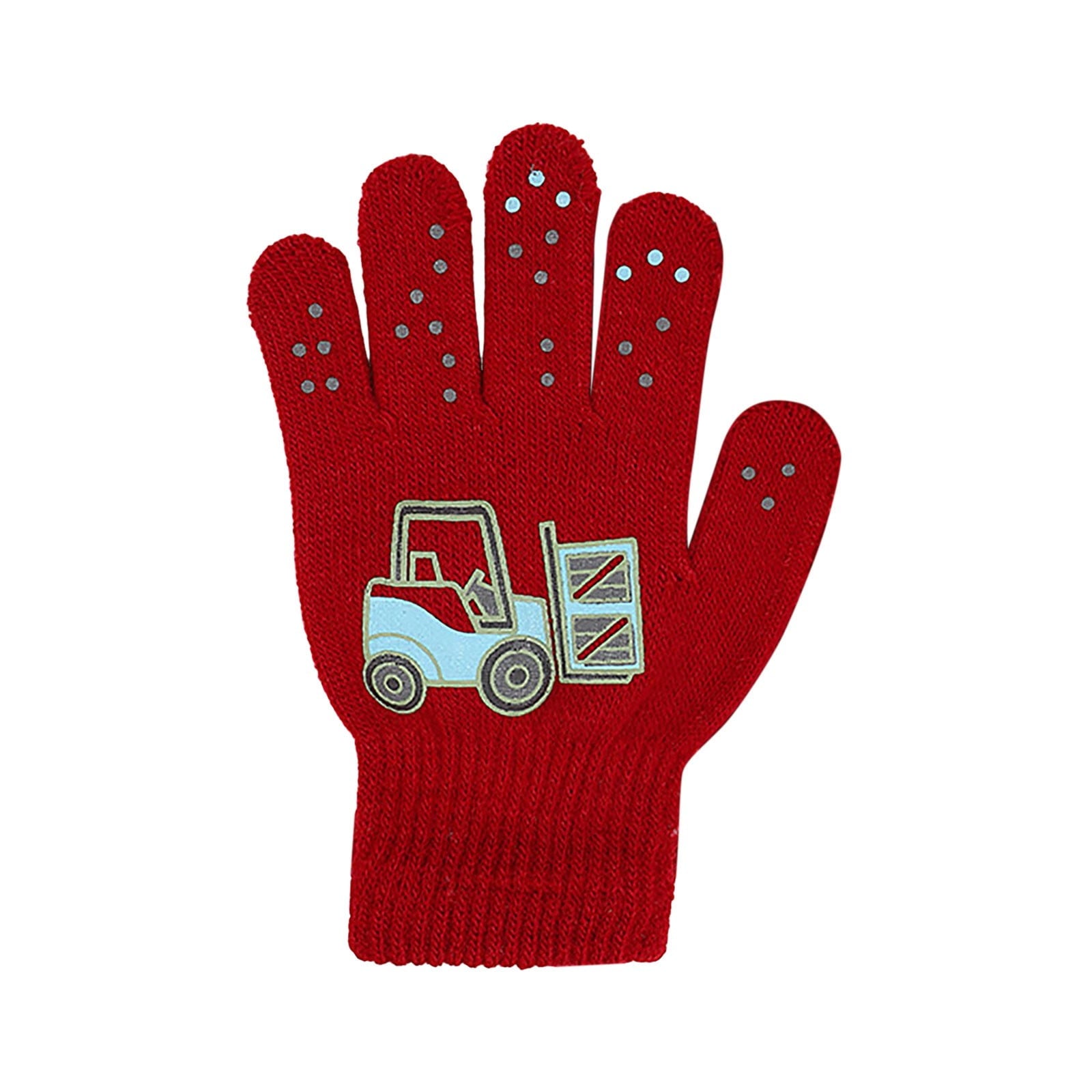 GXWEA 2T Gloves Kids Waterproof Gloves Kids Gloves Winter Gloves Thick Gloves Stretchy Warm Gloves Boys Girls 6-11 Year