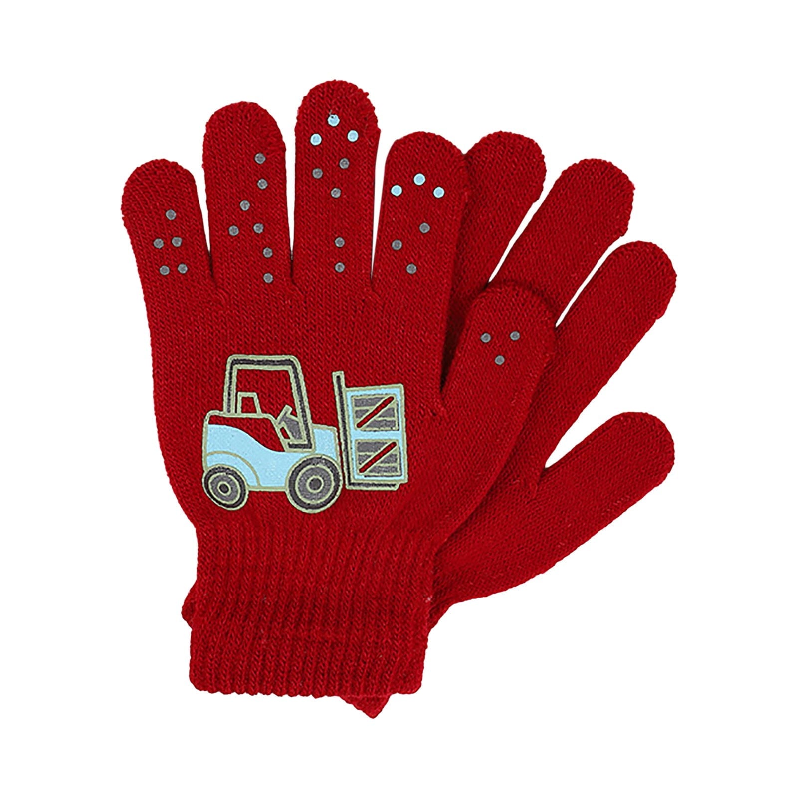 GXWEA 2T Gloves Kids Waterproof Gloves Kids Gloves Winter Gloves Thick Gloves Stretchy Warm Gloves Boys Girls 6-11 Year