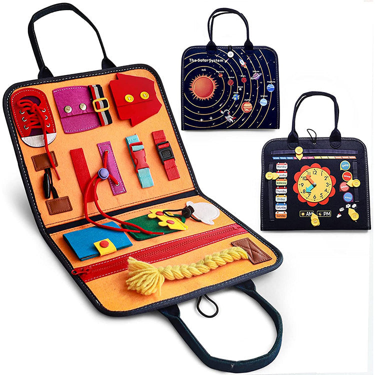 NNEDSZ Montessori Busy Board - Educational Sensory Activity Toy for Toddlers-0