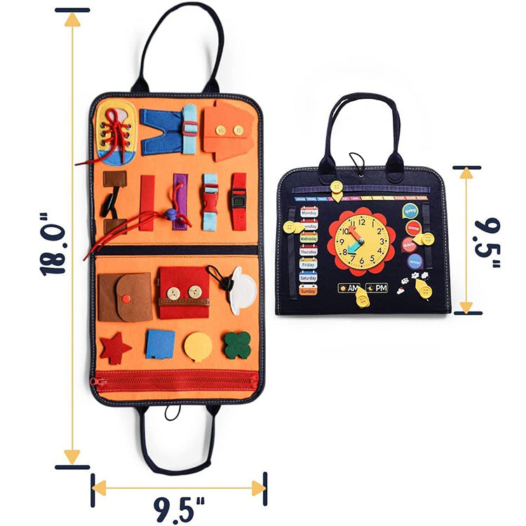 NNEDSZ Montessori Busy Board - Educational Sensory Activity Toy for Toddlers-1