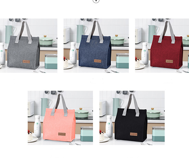 Premium 5-Piece Insulated Lunch Bag Set – Thermal Bento Tote Cooler