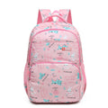 Pink Cartoon Student Backpack – Large Capacity Ergonomic School Bag