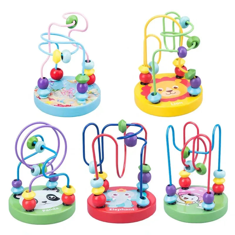 Wooden Bead Wire Maze Toy-1