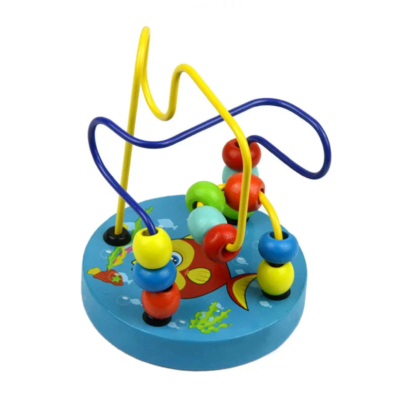 Wooden Bead Wire Maze Toy-10