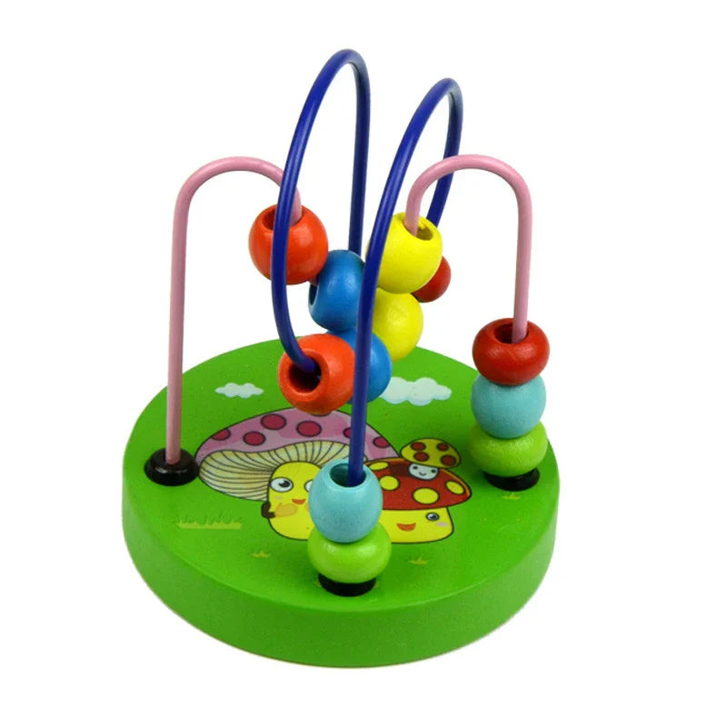 Wooden Bead Wire Maze Toy-12