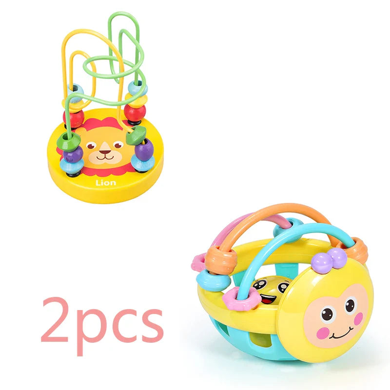 Wooden Bead Wire Maze Toy-13