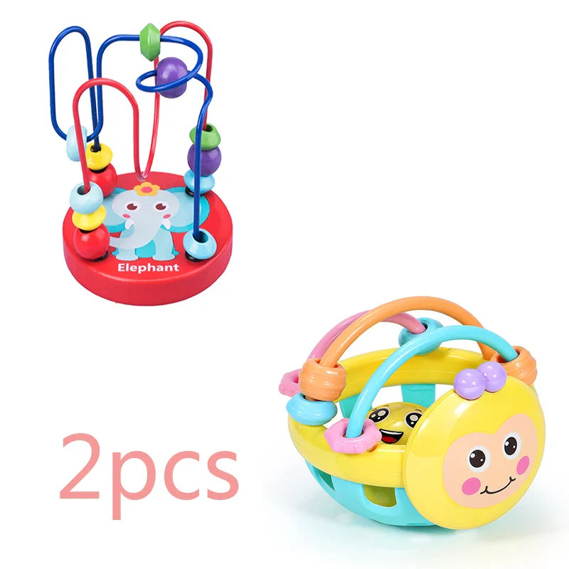 Wooden Bead Wire Maze Toy-14