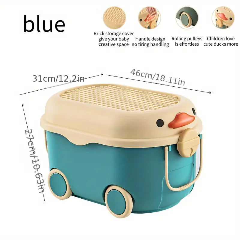 NNETM Cute Duck Toy Storage Box-5