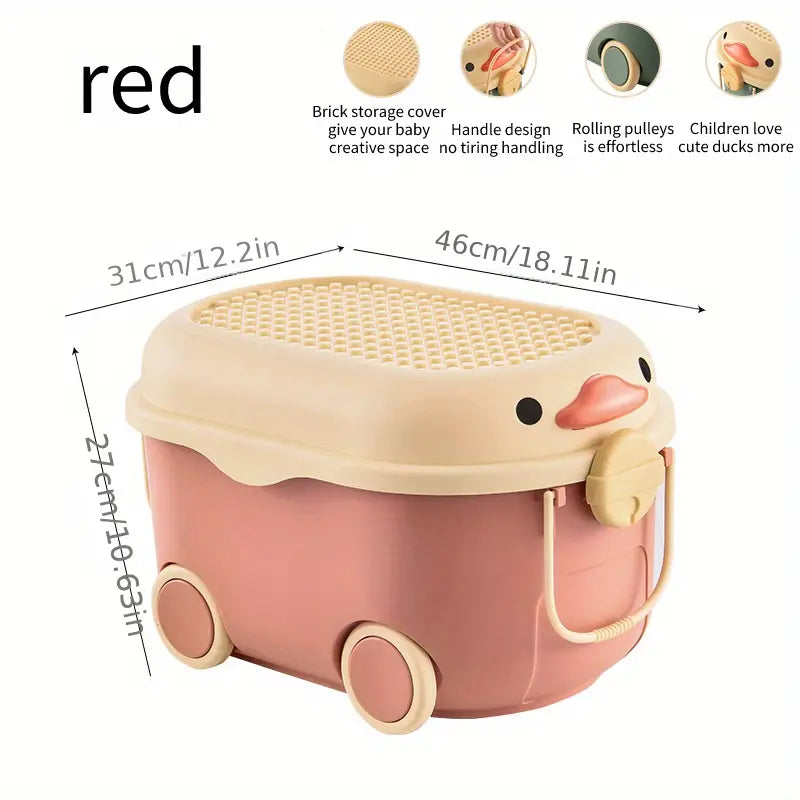 NNETM Cute Duck Toy Storage Box-4