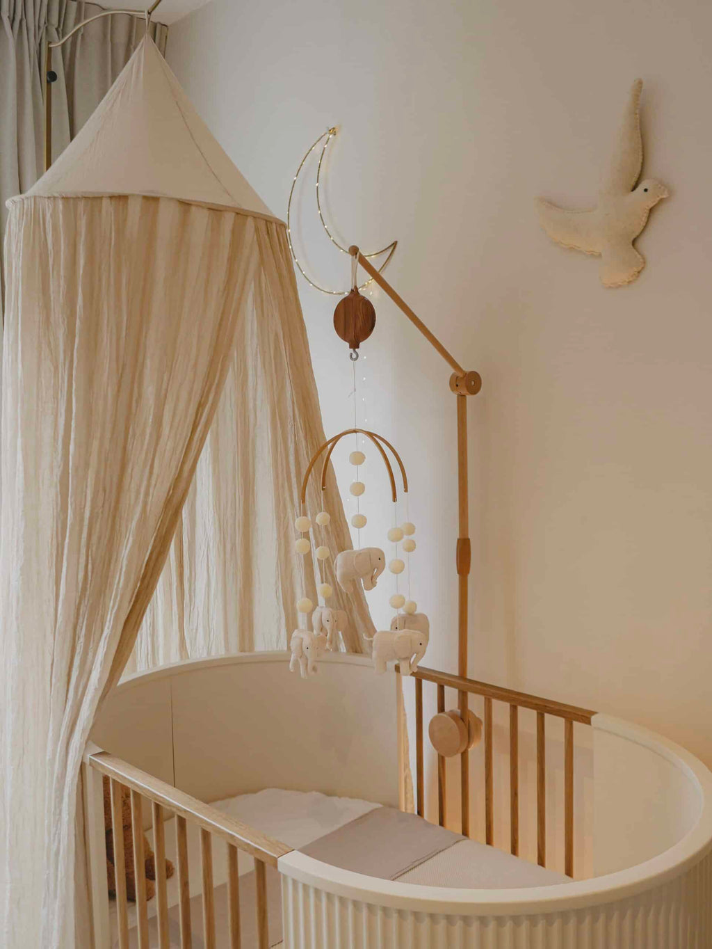 Handmade Elephants baby mobile