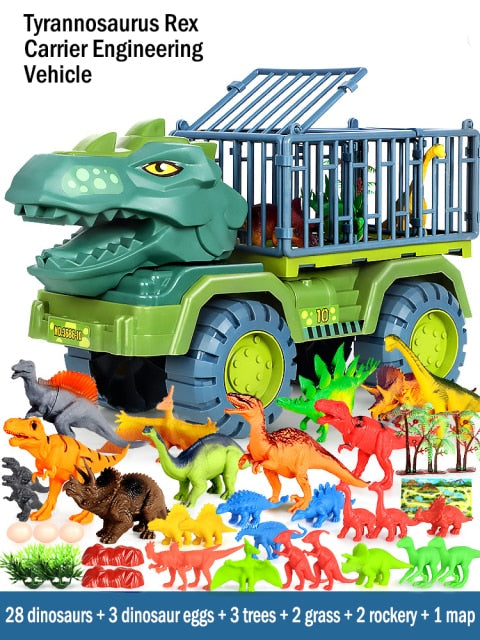 Dinosaur & Construction Vehicle Toy Set