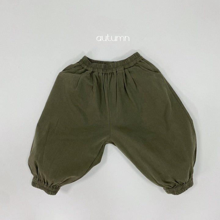 Baby Solid Color Basic Style Loose Comfy And Unisex Pants-7