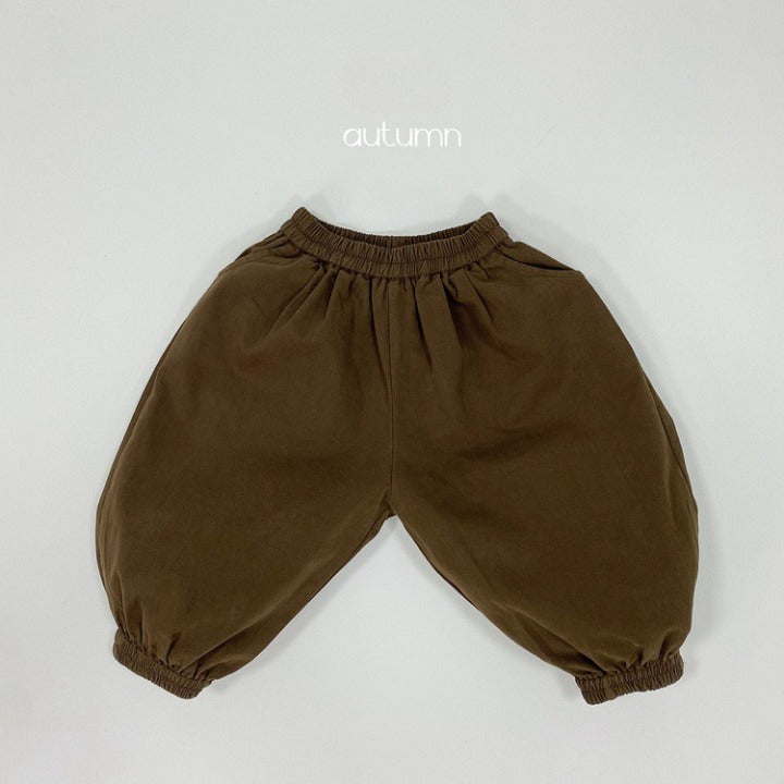 Baby Solid Color Basic Style Loose Comfy And Unisex Pants-5